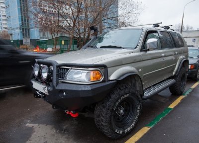 Силовой передний бампер, Pajero Sport / Montero Sport I