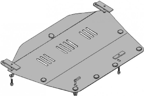 Защита картера Honda Civic Кузов ES4; EU; EP V- 1,3; 1,4; 1,6; 1,7; 1,8 (2001-2006)