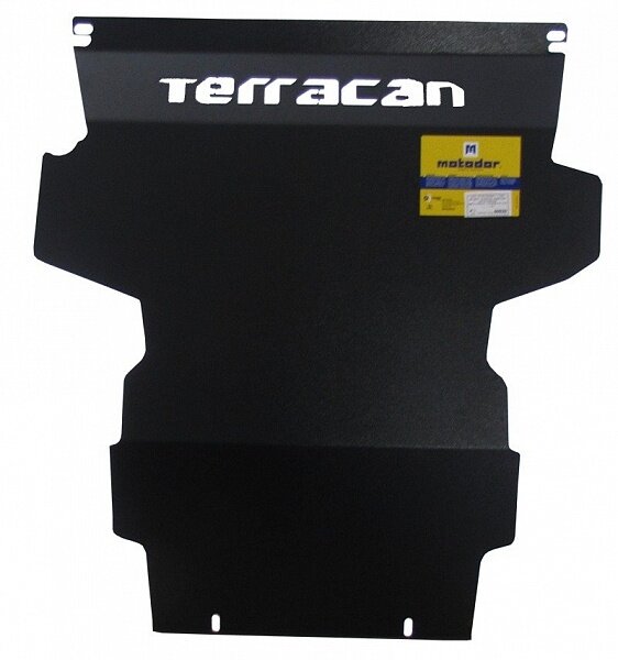 Защита картера двигателя, ПДФ Hyundai Terracan 2001-2006 отсутствуют у ТО (сталь 2 мм)