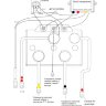 Радиоуправление для лебедки 12V (черный), большой оранжевый пульт управления и брелок