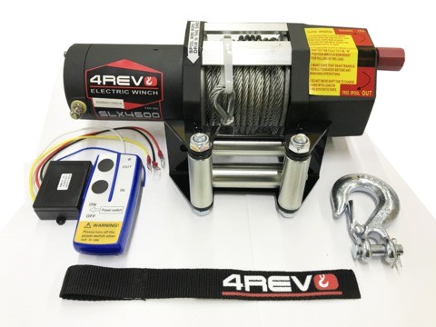 Лебедка для квадроцикла / снегохода 4REVO SLX-4500 со стальным тросом 