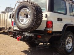 Силовой задний бампер KDT для Toyota Land Cruiser 76