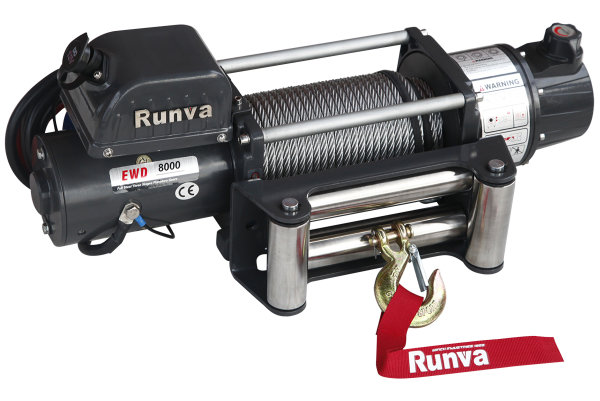 Лебёдка электрическая двухскоростная Runva 8000 lbs (12 вольт)