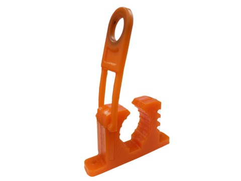 Крепёж для лопаты полиуретановый универсальный (оранжевый, 33-40 мм)