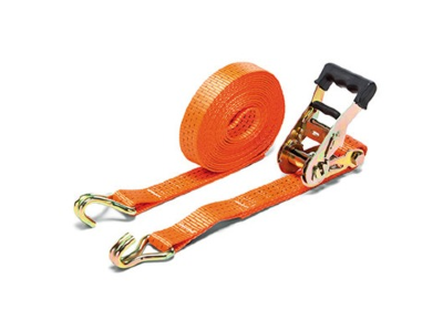 Стяжной ремень крепления груза 25 мм с крюками (3 тонны, 3,5+0,5 метра, оранжевый)