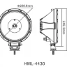 Фара LED Comet 9"