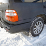 Калитка STC в задний штатный бампер с квадратом под фаркоп для Toyota Land Cruiser 100