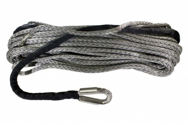 Трос синтетический Dyneema 28м x 14 мм (153 кН, 15.6 тонн, серый)