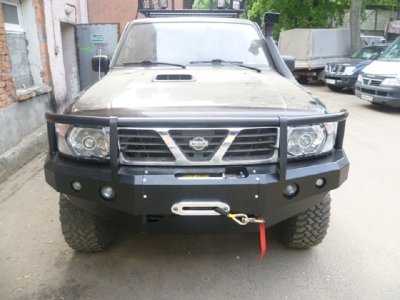 Силовой передний бампер, Nissan Patrol Y61