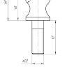 Шар для фаркопа KEMEI d=50 мм (болт 22 мм)