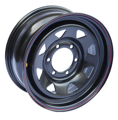 Диск стальной, черный Off-Road Wheels 6x139.7, 7xR16, D110, вылет ET+30 для Toyota, Nissan