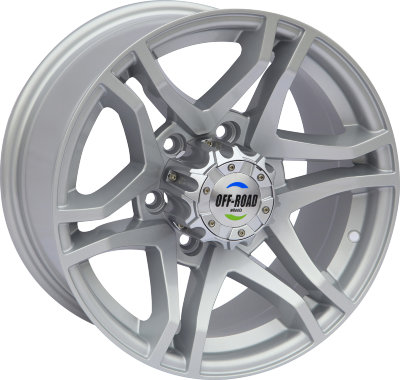 Диск литой OFF-ROAD Wheels для Тойота Ниссан серебристый 6x139.7 8xR16 d110 ET+13