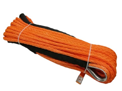 Трос для лебёдки синтетический 12 мм 28 м (оранжевый)