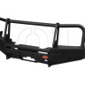Передний силовой бампер серии Трофи на Nissan Navara/Pathfinder 2005-2010 с защитными дугами