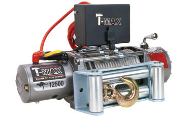 Лебедка электрическая с радиоуправлением T-Max EW12500 (5440 кг, 12 вольт)