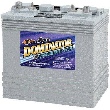 Аккумулятор DEKA (гелевый) Dominator прям. полярность 77 А*ч