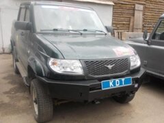 Силовой передний бампер без кенгурина KDT для Уаз Патриот