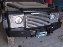 Силовой передний бампер без кенгурина KDT для Land Rover Defender 90/110