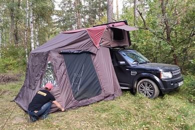 Тамбур для автопалатки KAMPINA 150 (серый)
