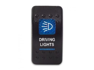 Клавиша Driving Lights 12-24В с синей подсветкой