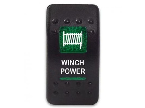 Клавиша Winch Power 12-24В с зеленой подсветкой для лебёдки