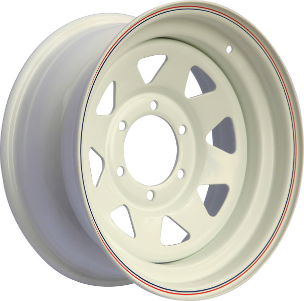 Диск Off-Road Wheels, стальной, 6x139,7, 7xR16, вылет ET-15 (треугольник мелкий) для Toyota/ Nissan, белый