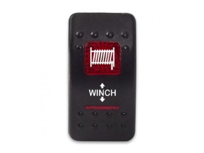 Клавиша WINCH для управления лебедкой 12-24В с красной подсветкой