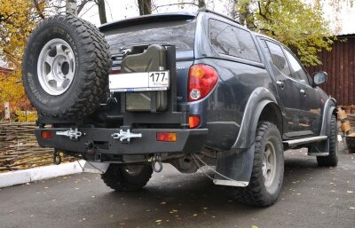 Силовой задний бампер KDT для Mitsubishi L-200