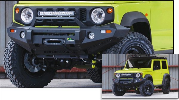 Силовой передний бампер IronMan для Suzuki Jimny (с 2018 г.в.)