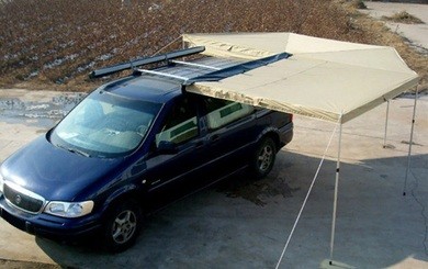Тент-маркиза на крышу авто COMBI2500 левая сторона