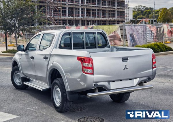 Защита заднего бампера (d76) Rival для Mitsubishi L-200 (с 2015 г.в.)